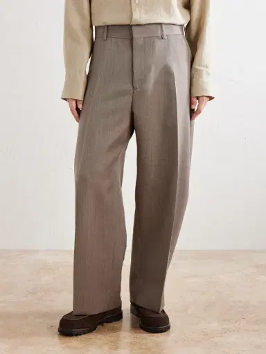 Studio Nicholson Fume Tapered Wool Suit Trousers - Men | Thumbnail 3 Studio Nicholson Fume Tapered Wool Suit Trousers - Men | Thumbnail 3