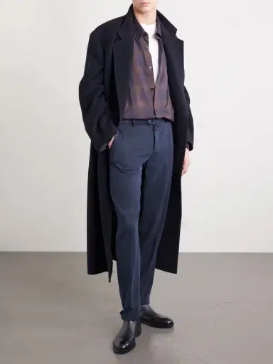Kiton Straight-Leg Lyocell-Blend Twill Trousers - Men | Thumbnail 2 Kiton Straight-Leg Lyocell-Blend Twill Trousers - Men | Thumbnail 2