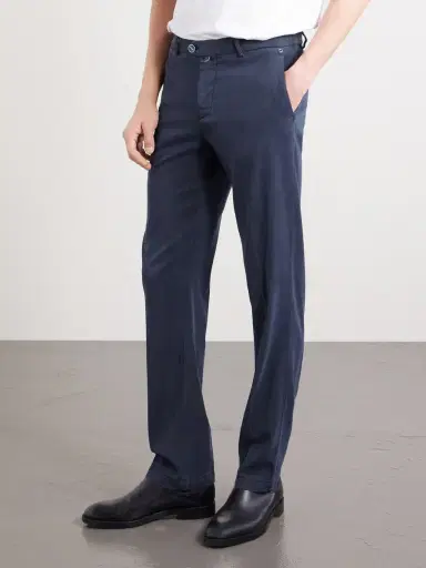 Kiton Straight-Leg Lyocell-Blend Twill Trousers - Men | Thumbnail 3 Kiton Straight-Leg Lyocell-Blend Twill Trousers - Men | Thumbnail 3