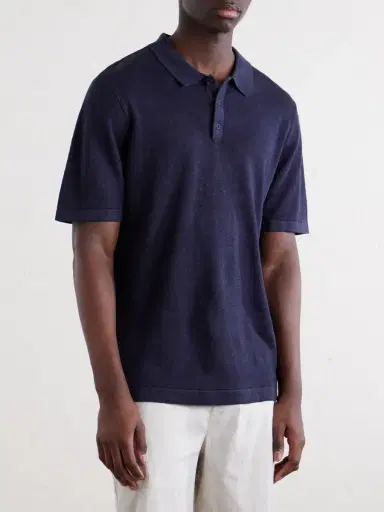 Onia Linen Polo Shirt - Men | Thumbnail 3