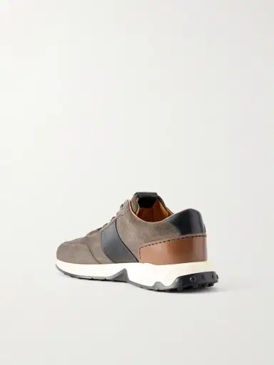 Tod's Leather-Trimmed Suede Sneakers - Men | Thumbnail 4 Tod's Leather-Trimmed Suede Sneakers - Men | Thumbnail 4