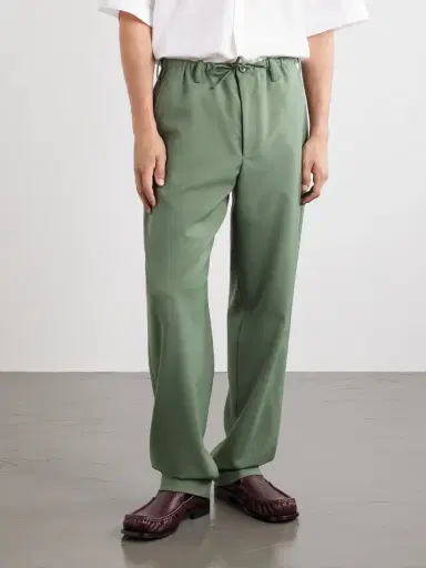 Dries Van Noten Penny Straight-Leg Wool Trousers - Men | Thumbnail 3