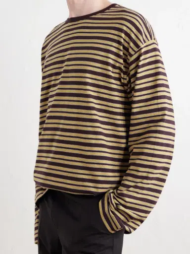 Dries Van Noten Hember Striped Cotton-Jersey T-Shirt - Men | Thumbnail 5