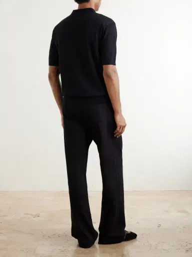Dries Van Noten Murice Merino Wool Polo Shirt - Men | Thumbnail 4