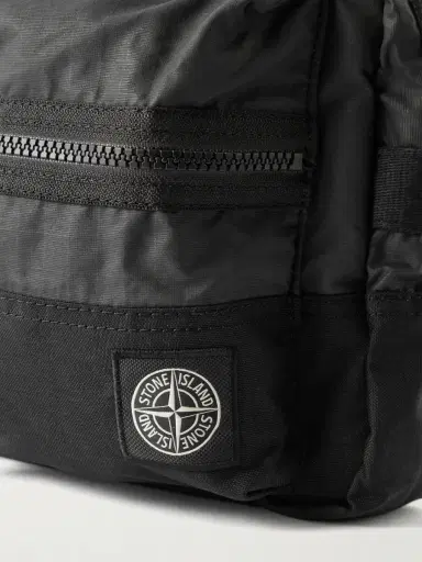 Stone Island Logo-Appliquéd Coated Cotton-Ripstop Messenger Bag - Men | Thumbnail 5 Stone Island Logo-Appliquéd Coated Cotton-Ripstop Messenger Bag - Men | Thumbnail 5