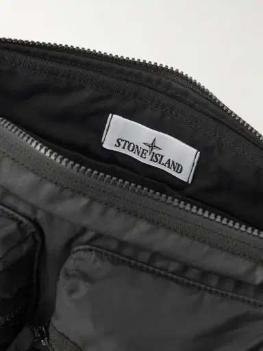 Stone Island Logo-Appliquéd Coated Cotton-Ripstop Messenger Bag - Men | Thumbnail 6 Stone Island Logo-Appliquéd Coated Cotton-Ripstop Messenger Bag - Men | Thumbnail 6