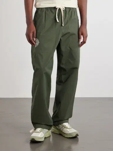 Stone Island New Balance Straight-Leg Logo-Print Cotton-Ripstop Trousers - Men | Thumbnail 3 Stone Island New Balance Straight-Leg Logo-Print Cotton-Ripstop Trousers - Men | Thumbnail 3