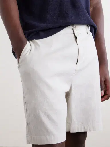 Onia Straight-Leg Linen-Blend Shorts - Men | Thumbnail 5