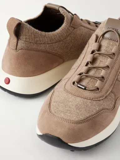 Tod's Suede-Trimmed Wool-Knit Sneakers - Men | Thumbnail 5 Tod's Suede-Trimmed Wool-Knit Sneakers - Men | Thumbnail 5