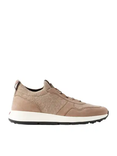 Tod's Suede-Trimmed Wool-Knit Sneakers - Men | Thumbnail 1 Tod's Suede-Trimmed Wool-Knit Sneakers - Men | Thumbnail 1