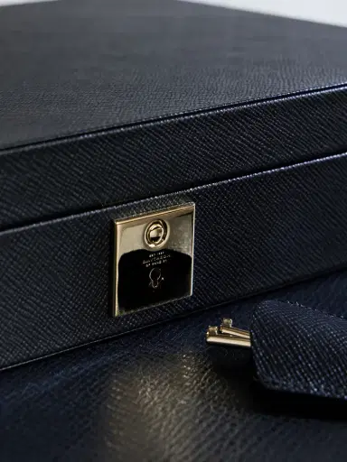 Smythson Panama Cross-Grain Leather Poker Set - Men | Thumbnail 4