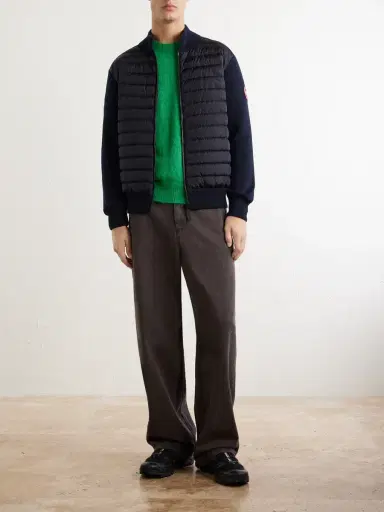 Canada Goose HyBridge Slim-Fit Quilted Down Shell and Merino Wool Jacket - Men | Thumbnail 2 Canada Goose HyBridge Slim-Fit Quilted Down Shell and Merino Wool Jacket - Men | Thumbnail 2