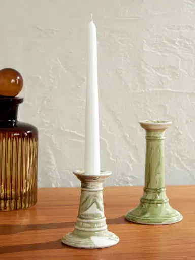 The Conran Shop Earthenware Candlestick - Men | Thumbnail 2 The Conran Shop Earthenware Candlestick - Men | Thumbnail 2