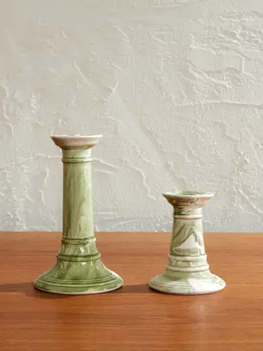 The Conran Shop Earthenware Candlestick - Men | Thumbnail 1 The Conran Shop Earthenware Candlestick - Men | Thumbnail 1