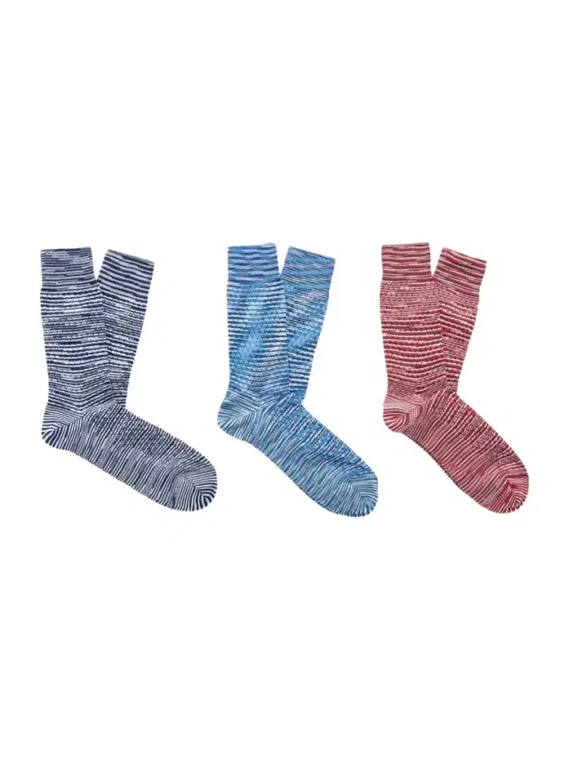 Missoni Three-Pack Crochet-Knit Cotton-Blend Socks - Men