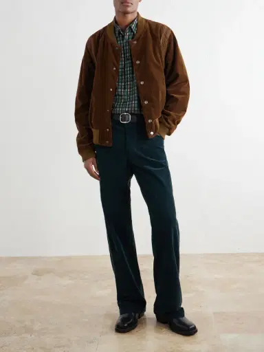 Dries Van Noten Straight-Leg Cotton-Corduroy Trousers - Men | Thumbnail 2