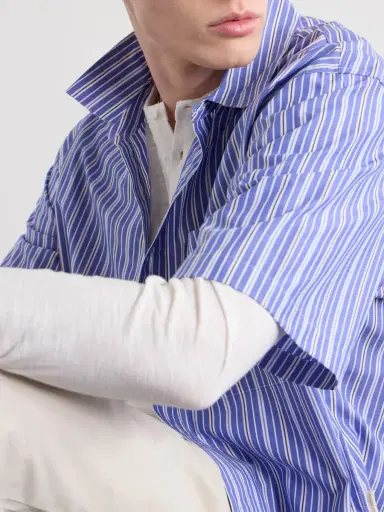 Aimé Leon Dore Striped Cotton-Poplin Shirt - Men | Thumbnail 5