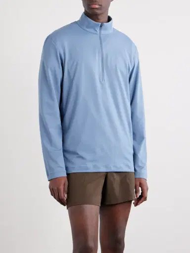 lululemon Slim-Fit Stretch Recycled-Jersey Half-Zip Top - Men | Thumbnail 3 lululemon Slim-Fit Stretch Recycled-Jersey Half-Zip Top - Men | Thumbnail 3