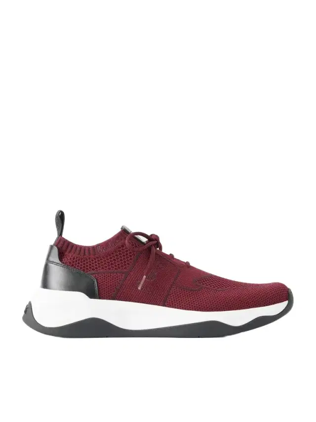 Berluti Shadow Leather-Trimmed Stretch-Knit Sneakers - Men