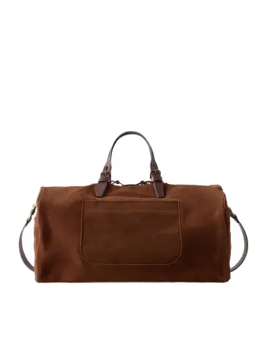 Bleu de Chauffe Voyage Leather-Trimmed Suede Weekend Bag - Men | Thumbnail 1