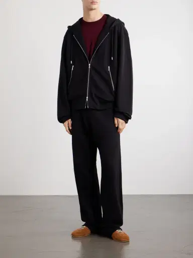 Dries Van Noten Cotton-Jersey Zip-Up Hoodie - Men | Thumbnail 2
