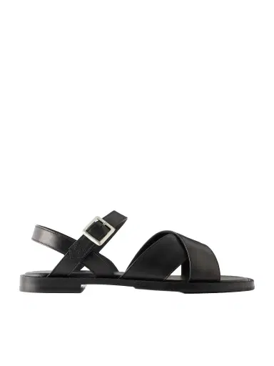 J.M. Weston Leather Sandals - Men | Thumbnail 1 J.M. Weston Leather Sandals - Men | Thumbnail 1