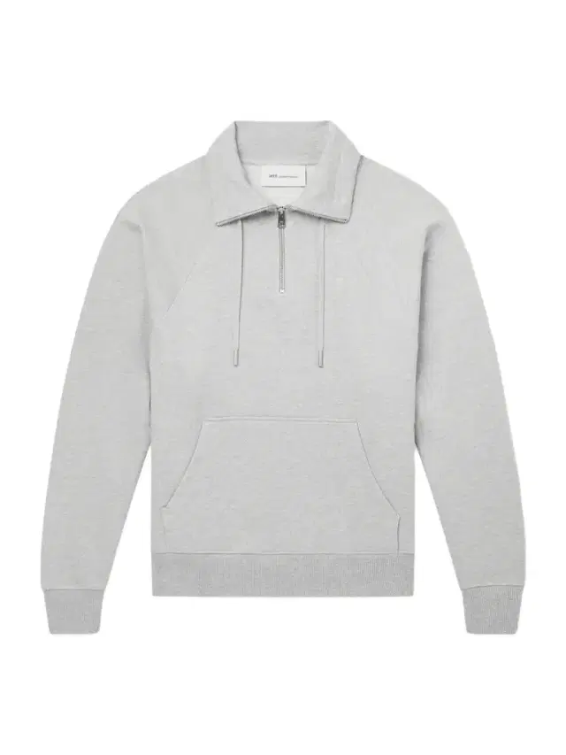 AMI PARIS Logo-Embroidered Cotton-French Terry Half-Zip Sweater - Men
