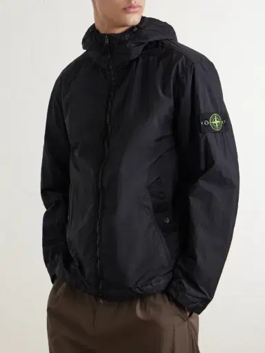 Stone Island Crinkle-Shell Hooded Jacket - Men | Thumbnail 3 Stone Island Crinkle-Shell Hooded Jacket - Men | Thumbnail 3