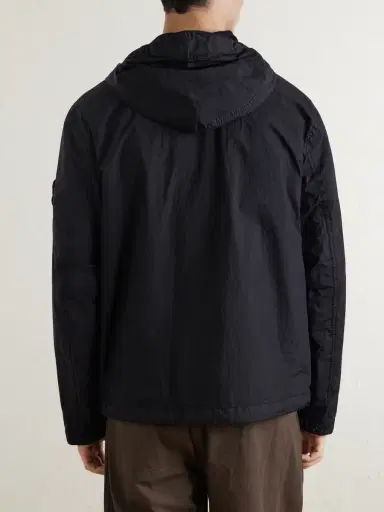 Stone Island Crinkle-Shell Hooded Jacket - Men | Thumbnail 4 Stone Island Crinkle-Shell Hooded Jacket - Men | Thumbnail 4