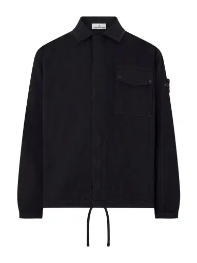 Stone Island Herringbone Cotton Overshirt - Men | Thumbnail 1 Stone Island Herringbone Cotton Overshirt - Men | Thumbnail 1