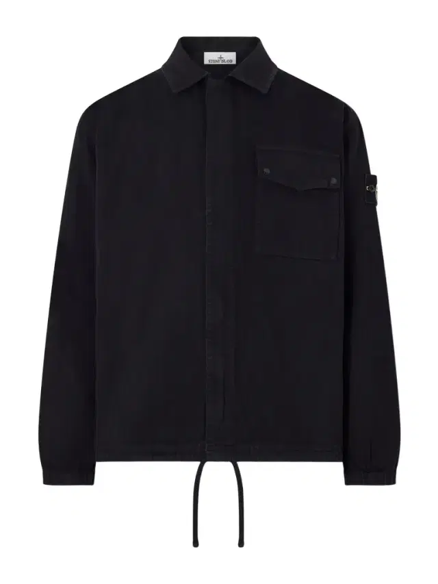 Herringbone Cotton Overshirt - Men Herringbone Cotton Overshirt - Men