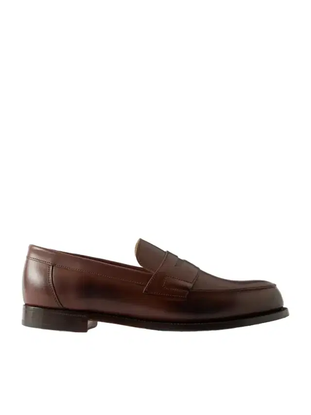 Grenson Epsom Leather Penny Loafers - Men