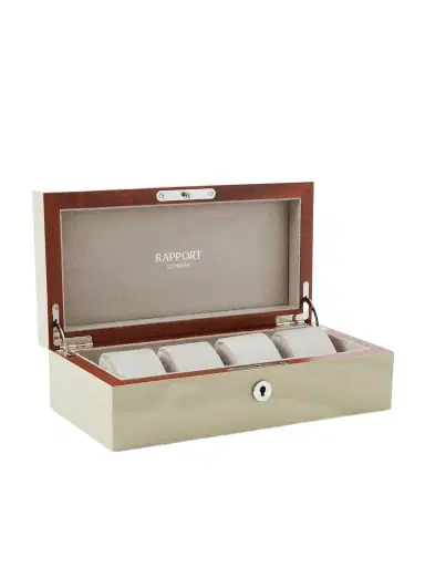Rapport London Heritage Lacquered Cedar Four-Piece Watch Box - Men | Thumbnail 1