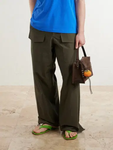 JW Anderson Leaf Logo-Debossed Leather Sandals - Men | Thumbnail 2