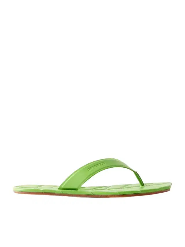 JW Anderson Leaf Logo-Debossed Leather Sandals - Men