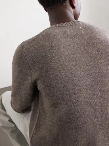 Maison Margiela Fused Brushed Virgin Wool Sweater - Men | Thumbnail 6 Maison Margiela Fused Brushed Virgin Wool Sweater - Men | Thumbnail 6