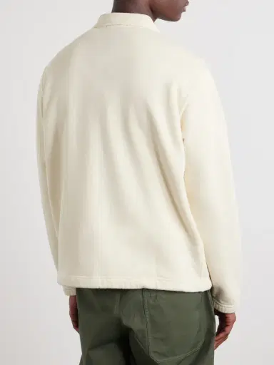 Stone Island New Balance Logo-Print Cotton-Jersey Polo Sweater - Men | Thumbnail 4 Stone Island New Balance Logo-Print Cotton-Jersey Polo Sweater - Men | Thumbnail 4