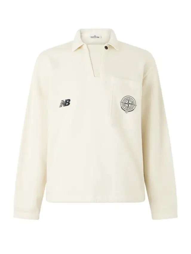 New Balance Logo-Print Cotton-Jersey Polo Sweater - Men New Balance Logo-Print Cotton-Jersey Polo Sweater - Men