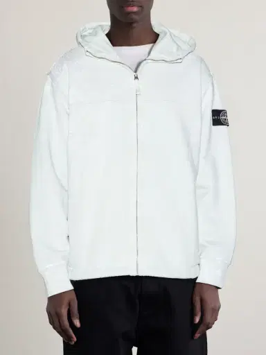 Stone Island Logo-Appliquéd Reflective Cotton-Jersey Zip-Up Hoodie - Men | Thumbnail 6 Stone Island Logo-Appliquéd Reflective Cotton-Jersey Zip-Up Hoodie - Men | Thumbnail 6