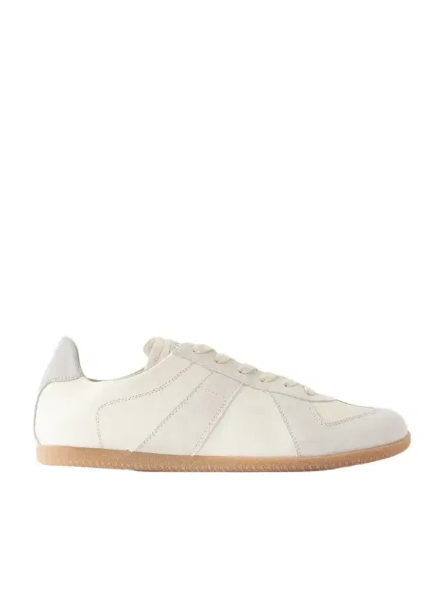 Maison Margiela Replica Suede-Trimmed Leather Sneakers - Men
