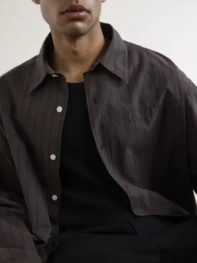 mfpen Essay Pinstriped Cotton Shirt - Men | Thumbnail 5 mfpen Essay Pinstriped Cotton Shirt - Men | Thumbnail 5