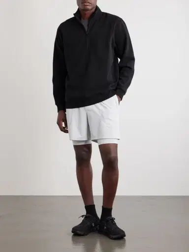 lululemon Steady State Cotton-Blend Jersey Half-Zip Sweatshirt - Men | Thumbnail 2