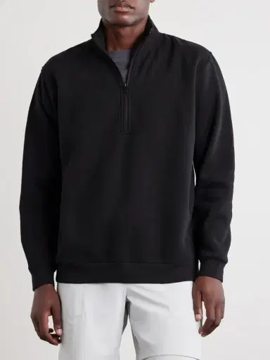 lululemon Steady State Cotton-Blend Jersey Half-Zip Sweatshirt - Men | Thumbnail 3