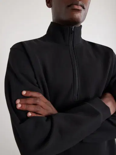 lululemon Steady State Cotton-Blend Jersey Half-Zip Sweatshirt - Men | Thumbnail 5