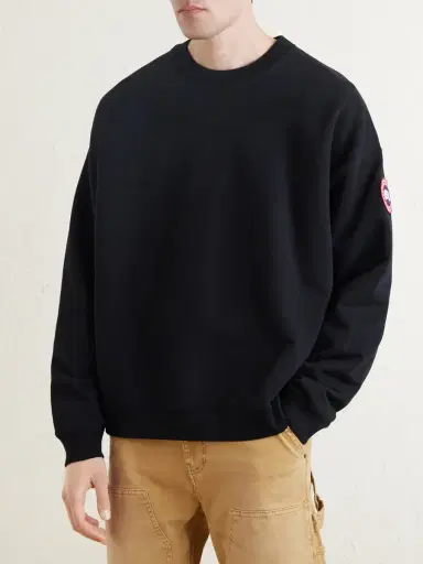 Canada Goose Rove Logo-Embroidered Cotton-Jersey Sweater - Men | Thumbnail 3 Canada Goose Rove Logo-Embroidered Cotton-Jersey Sweater - Men | Thumbnail 3