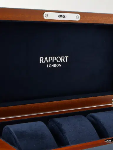 Rapport London Heritage Lacquered Cedar 4-Piece Watch Box - Men | Thumbnail 4