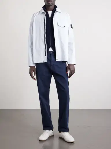 Stone Island Ribbed-Knit Organic Cotton Zip-Up Cardigan - Men | Thumbnail 2 Stone Island Ribbed-Knit Organic Cotton Zip-Up Cardigan - Men | Thumbnail 2