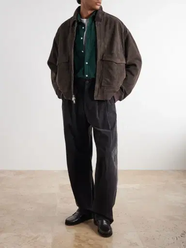 AGOLDE Slater Straight-Leg Cotton-Moleskin Trousers - Men | Thumbnail 2