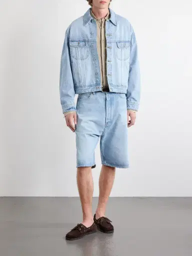 Studio Nicholson Derby Cropped Denim Jacket - Men | Thumbnail 2 Studio Nicholson Derby Cropped Denim Jacket - Men | Thumbnail 2