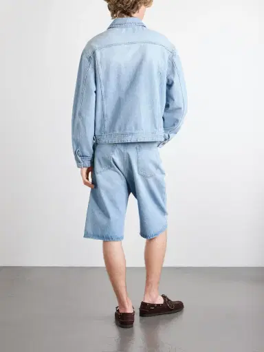 Studio Nicholson Derby Cropped Denim Jacket - Men | Thumbnail 4 Studio Nicholson Derby Cropped Denim Jacket - Men | Thumbnail 4